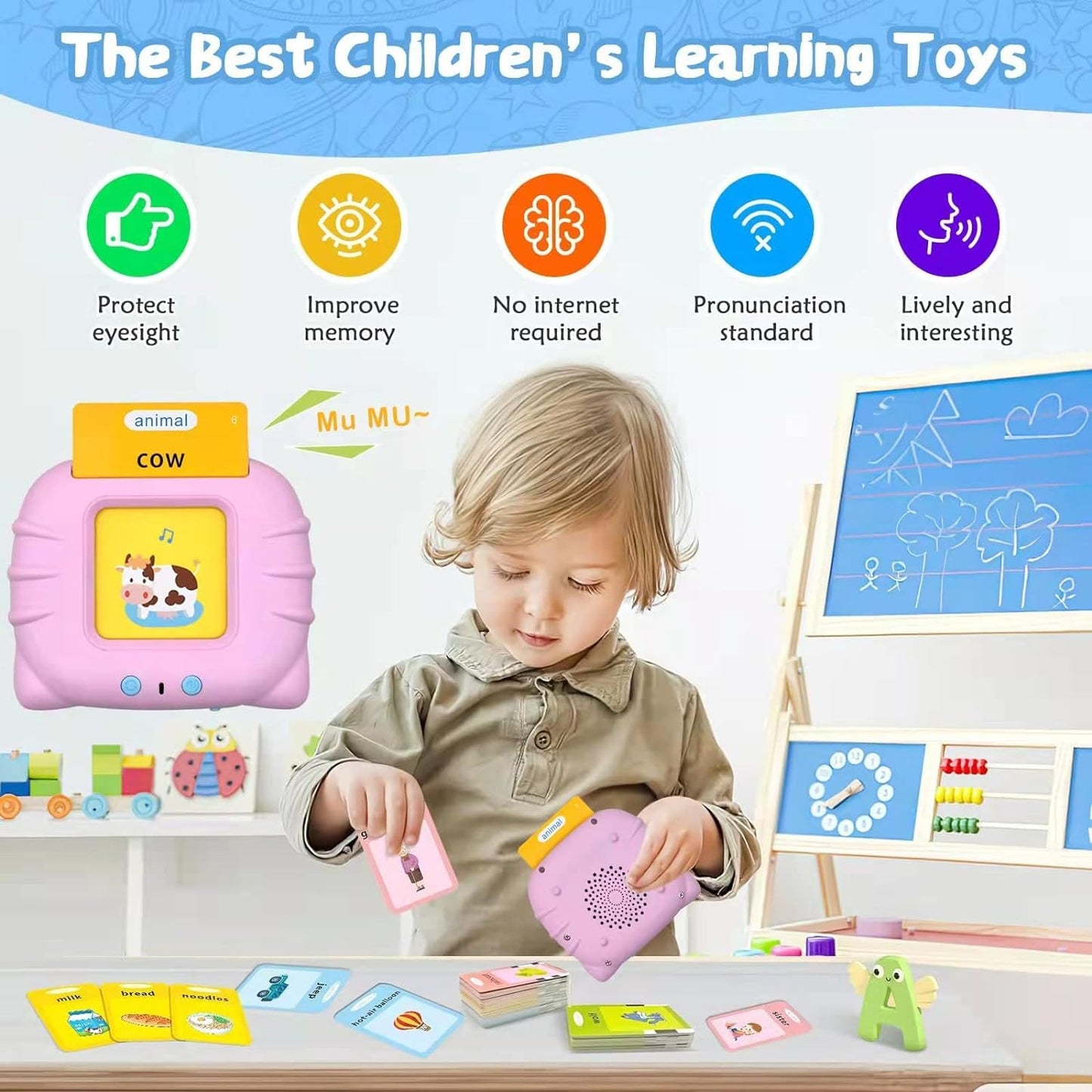 Smart Flash Card Reader Educational Toy