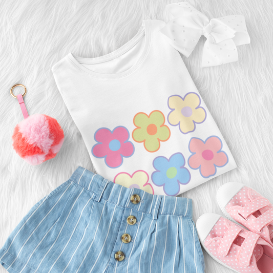 Pastel Flowers T-shirts